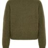 Merino Wool Knitted Cardigan Back Merino Wool Knitted Cardigan Back