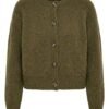 Merino Wool Knitted Cardigan Front