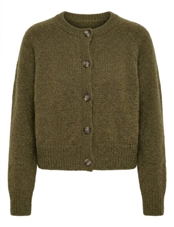 Merino Wool Knitted Cardigan Front Merino Wool Knitted Cardigan Front