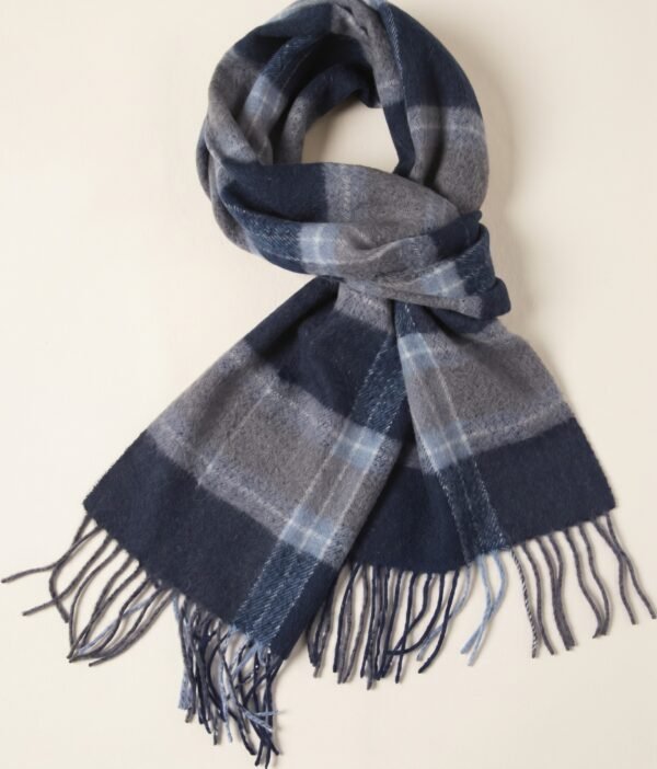 Merino Wool Plaid Scarf